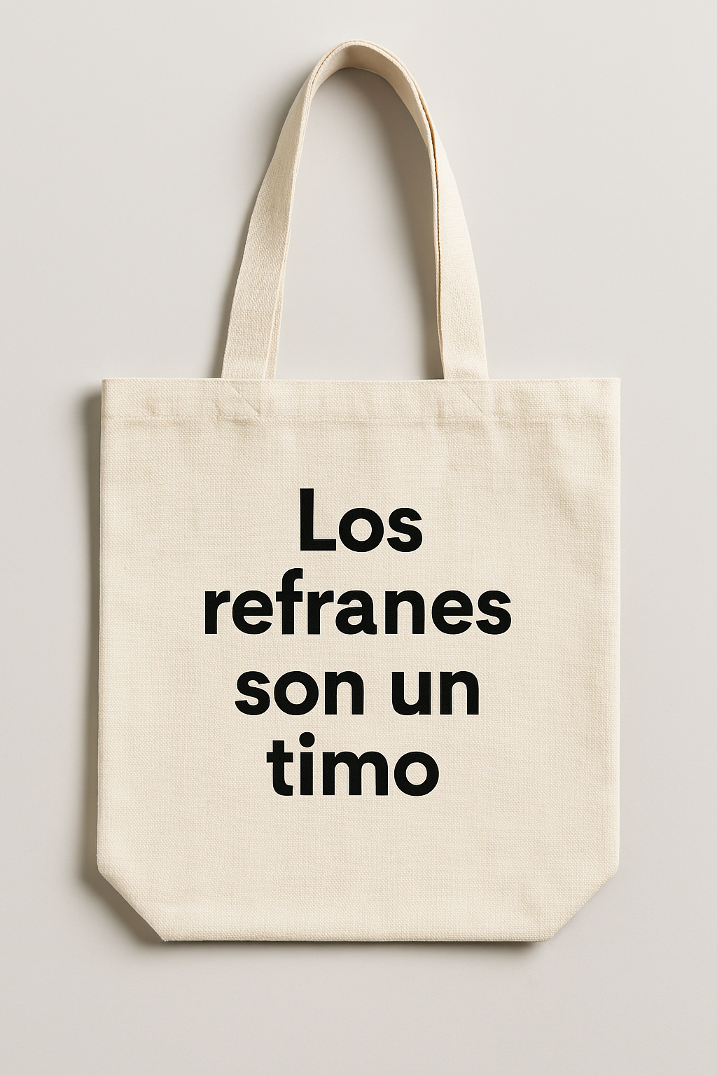 Bolsa ecológica con mensaje gracioso: 100% libre de plástico y drama